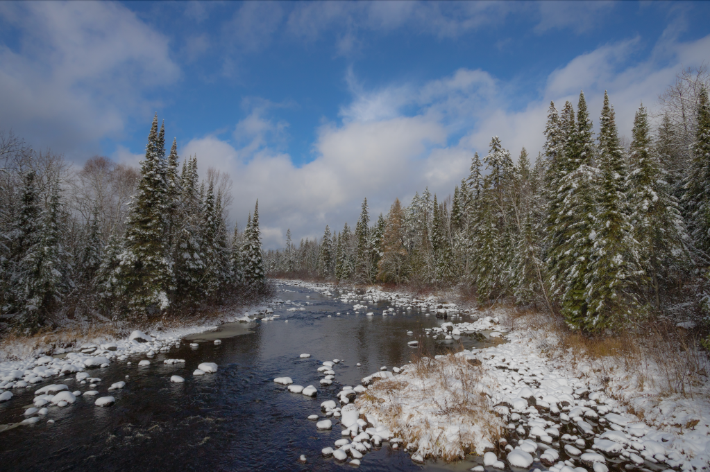 Fresh Snow on the Temperance River